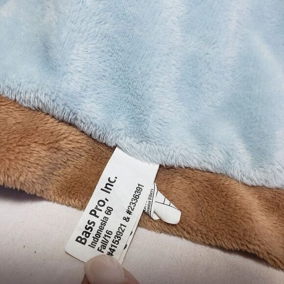 Bass Pro Shops Camo Wild Deer Fawn Lovey Baby Security Blanket Blue Brown Toy - Picture 8 of 9